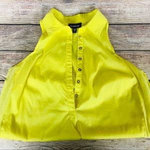 Bebe Staples Yellow Tank Top w/ Collar